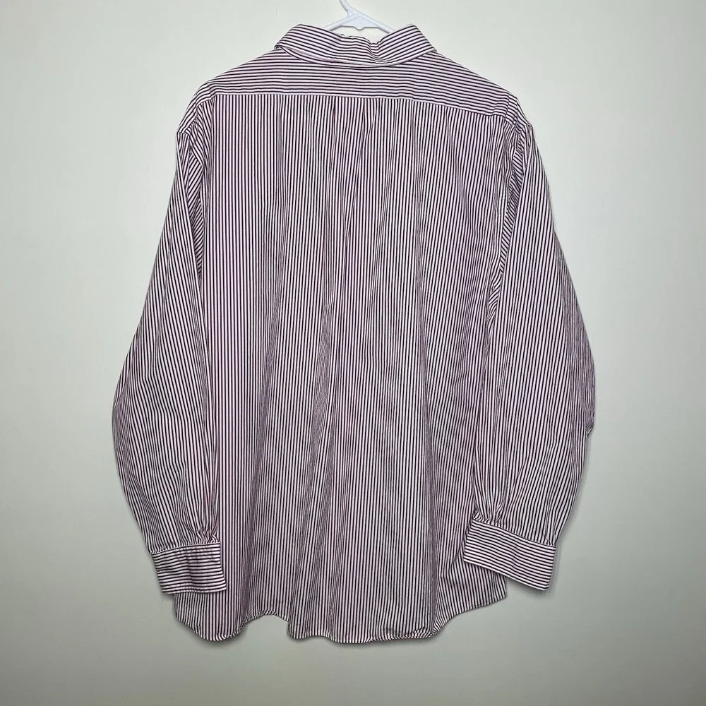 Brooks Brothers Regular Fit Dress Shirt 17 1/2-34 Supima Cotton Non Iron Stripes - Picture 3 of 7